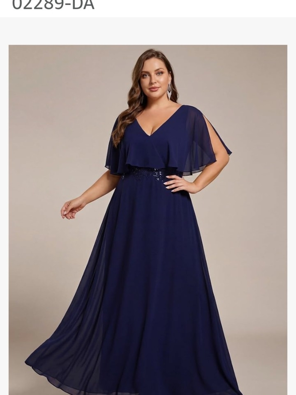 purple Chiffon Maxi Dress with Sequin Waist
